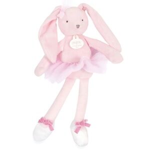 Doudou et Compagnie Paris Ballerina Bunny Plush Baby nfant Toy Pink 12"